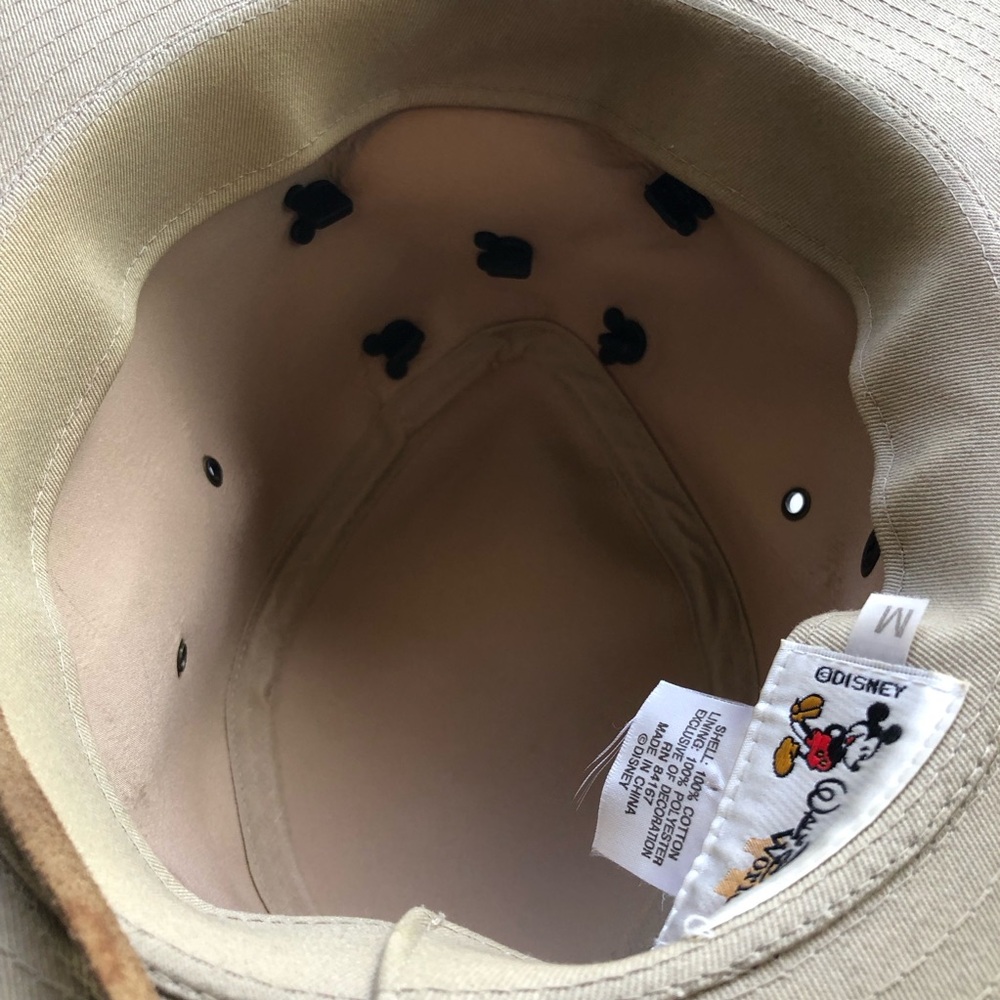 Walt Disney World Animal Kingdom Vintage Park Safari Hat With Pins Men’s Size M - Picture 8 of 16
